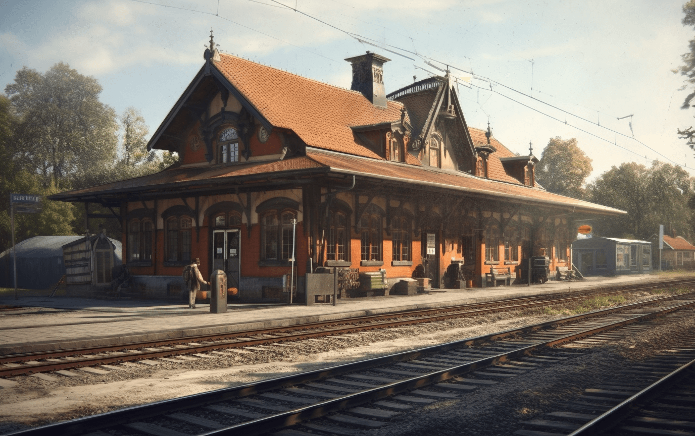 Fiktiv bild av Knivsta tågstation